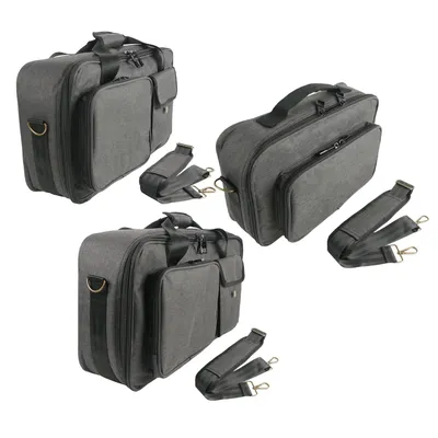 Multi-Effects Pedal Bag DJ Controller Case Waterproof Fabric 10mm Pearl Cotton Padding Shoulder Strap Carry Handle External Mesh