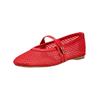 Riemchenballerina STEVE MADDEN "STEVE MADDEN Ballerinas Lederimitat/Textil", Damen, Gr. 38, rot (cherry), Lederimitat, Textil, casual, Schuhe