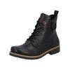 Schnürstiefelette RIEKER "Rieker Stiefelette Lederimitat", Damen, Gr. 39, schwarz, Lederimitat, casual, Schuhe