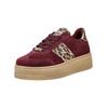 Plateausneaker STEVE MADDEN "STEVE MADDEN Sneaker Leder/Synthetik", Damen, Gr. 39, rot (burgundy), Leder, Synthetik, casual, Schuhe