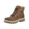 Schnürstiefelette IMAC "Imac Stiefelette Nubukleder", Damen, Gr. 39, braun, Nubukleder, casual, Schuhe