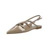 Ballerina STEVE MADDEN "STEVE MADDEN Ballerinas Lederimitat", Damen, Gr. 39, taupe lack, Lederimitat, casual, Schuhe
