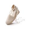 Espadrille VISCATA "Escala", Damen, Gr. 39, beige, Textil, casual, Schuhe, mit Keilabsatz und eleganter Knöchelschnürung