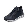 Sneaker REMONTE "Remonte Sneaker Leder", Damen, Gr. 40, blau (dunkelblau), Leder, casual, Schuhe