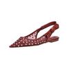 Ballerina STEVE MADDEN "STEVE MADDEN Ballerinas Textil", Damen, Gr. 41, rot (cherry), Textil, casual, Schuhe