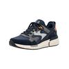 Sneaker RIEKER "Rieker Sneaker Lederimitat", Herren, Gr. 45, navy, grau, Lederimitat, casual, Schuhe