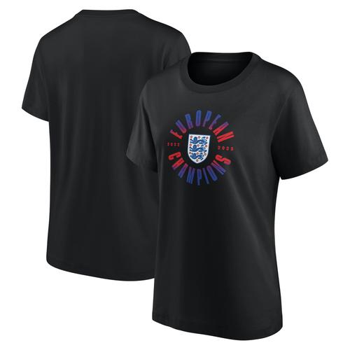 England Lionesses Roundel Winners T-Shirt - Black Womens
