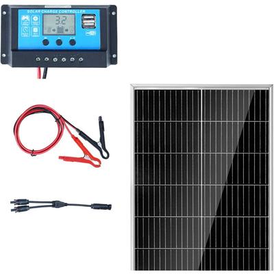 Mophorn - 100 w monokristallines Solarpanel-Kit, 12 v monokristallines Solarpanel + Controller, 23 Image
