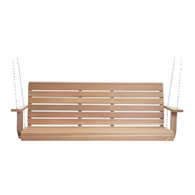 All Things Cedar 5-Foot Porch Swing with Comfort Swing Springs