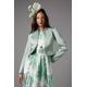 Coast Womens Crop Satin Jacket - Green - Size 12 UK | Coast Sale | Discount Designer Brands