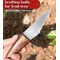 Couteau de greffage manche en bois avec coque en cuir, adapté pour greffage/déballage de jardin, etc. Outil à main de jardin avec manche en bois massif