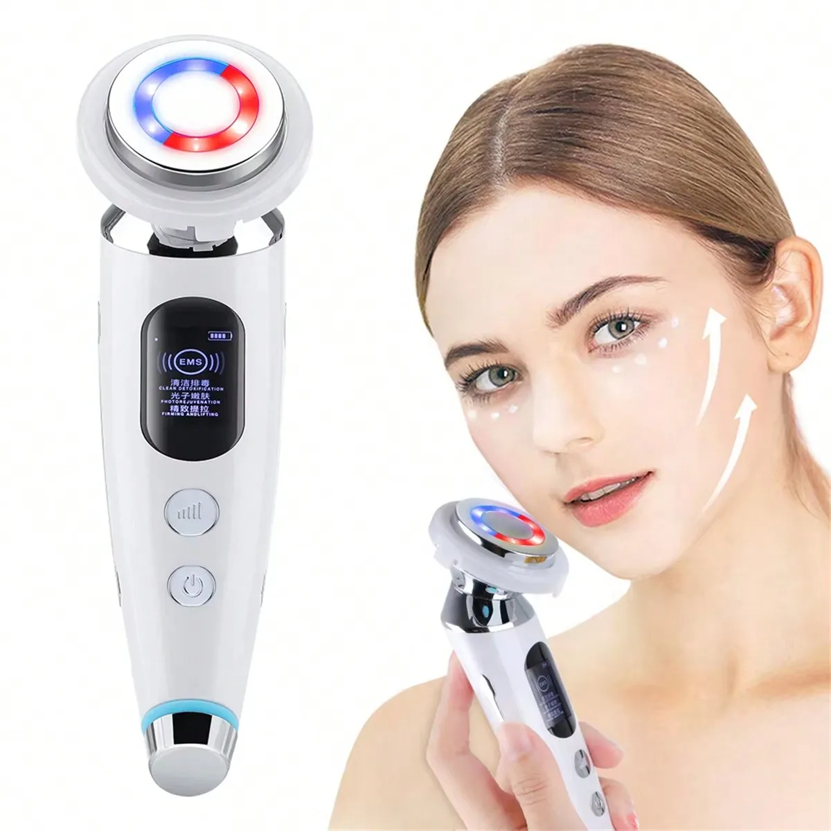 Gesichtsmassagegerät, elektrisches Facelifting-Gesichtsmassagegerät, Anti-Aging-Hautstraffung, straffende Hautpflege-Tools Image