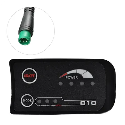 ABVE-5PIN S810 E-Bike Meter LED Display 36V UART for Electric Bike Electric Bicycle Meter