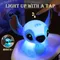 Simpatico punto cartone animato luce notturna peluche con cinturino ad anello 2in1 lampada da comodino portachiavi accessorio per la casa Kawaii
