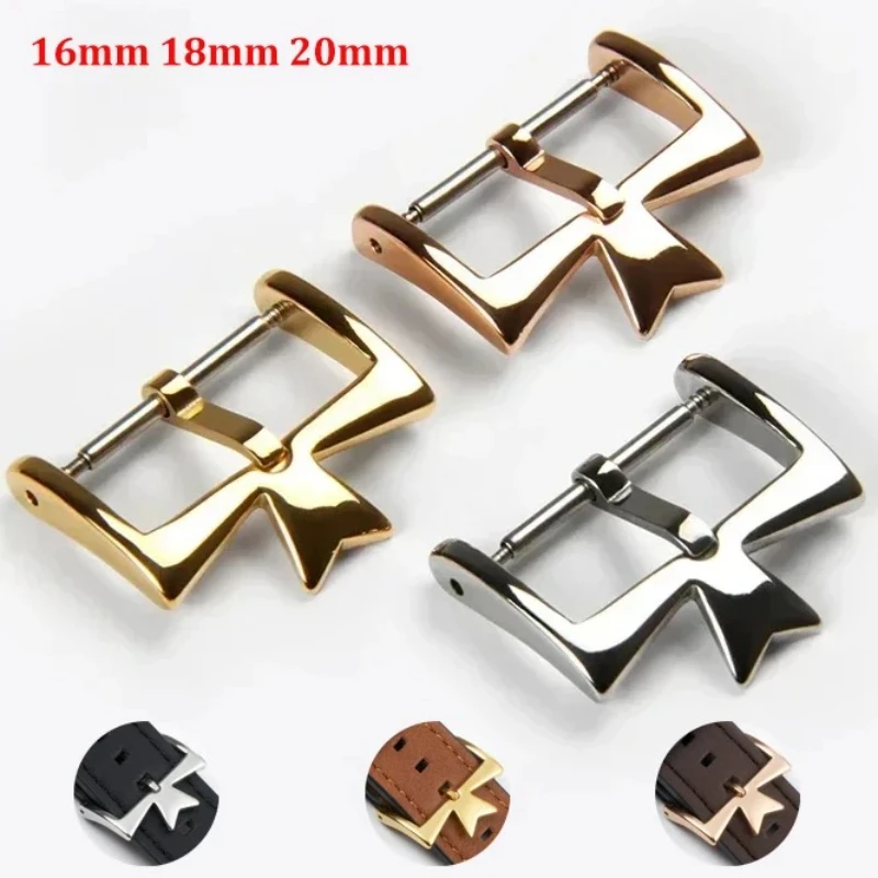 16mm 18mm 20mm Uhrenverschluss Uhrenzubehör für Vacheron Constantin Edelstahl Silbrig Golden Rose Gold Dornschließe Schnalle Image