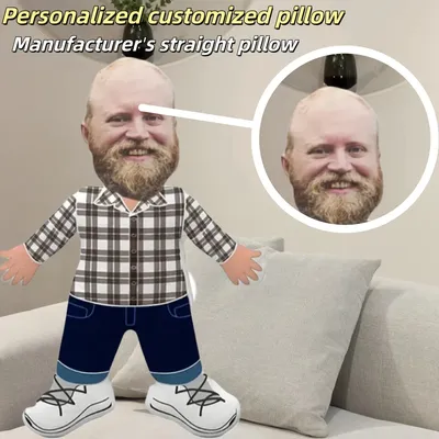 Ich liebe dich Kissen weich und personalisiert 3D-Druck süßes lustiges Plüschkissen für Freundin und Freundin Fotos exklusives Geschenk Image