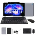 URAO C209L Tablet Android 15 da 10 pollici 24 GB RAM 128 GB + 1 TB Espandi Octa Core A523 WiFi 6 8 MP + 5 MP Cam Set tastiera e mouse inclusi