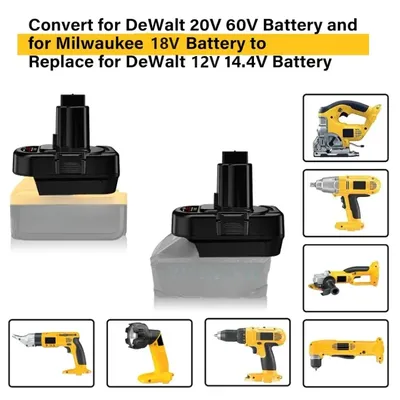 Adapter Für Dewalt/Milwaukee 18V Lithium-Batterie Konverter Für Dewalt 12V 14,4 V Elektrische Werkzeuge Batterie Werkzeug konverter