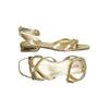 Michael Michael Kors Damen Sandale, Gr. 7, gold, Kunstleder