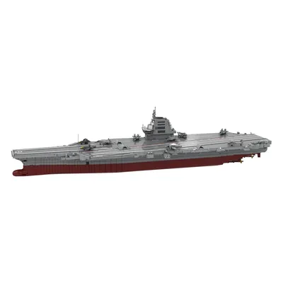 MOC 1/200 China Navy Air Carrier Schlachtschiff Ziegel Modell 18 FUJIAN Carrier Schlachtschiff Militär Kriegsschiff Bausteine Spielzeug Geschenk Image