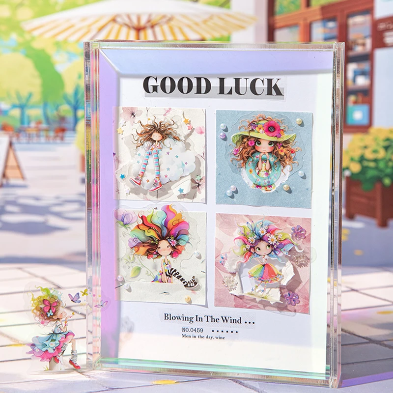 Mr Paper 6 Style 25 Blatt/Beutel Happy Holiday Life Series Cartoon-Charakter-Aufkleber, Verpackung, DIY-Handbuch, niedliche dekorative Aufkleber Image