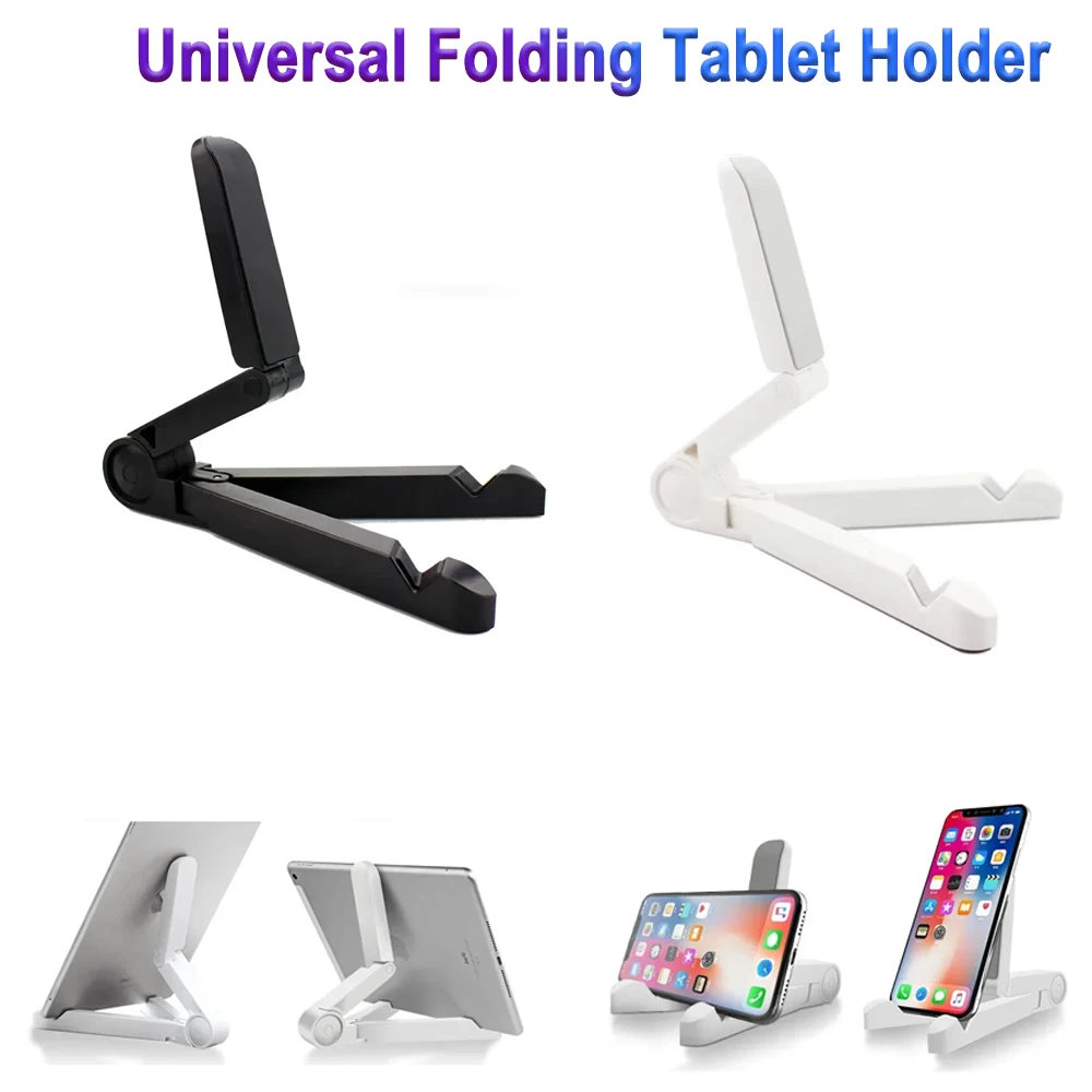 1PC Universal Klapp Tablet Halter Tragbare Faul Multi-Funktionale Dreieckige Klapp IPA Tablet PC Handy Tablet Halter Image