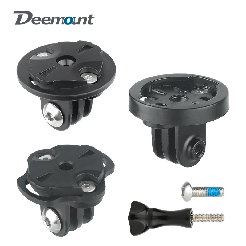 Deemount Fahrradcomputer Combo Halterung Schnelle Reparatur Zubehör für Garmin Gopro Kamera Scheinwerfer Adapter Befestigungs Basis Image