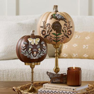 Embossed Boho Pumpkin - Butterfly - Grandin Road