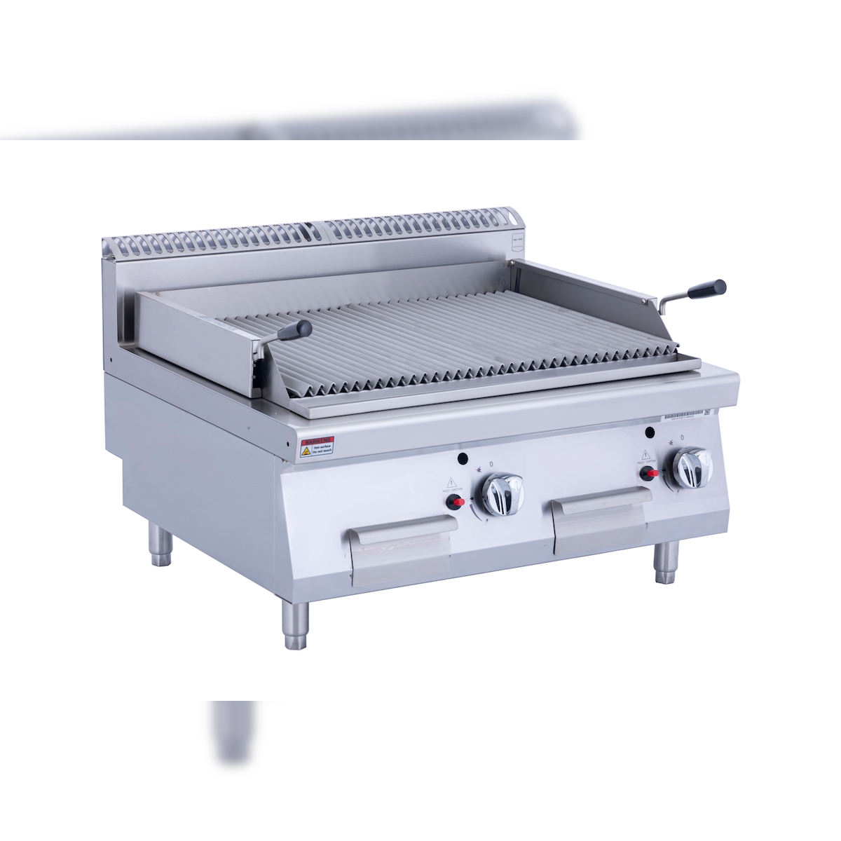 METRO PROFESSIONAL Gasgrill GGCB2700, Edelstahl, 80 x 70 x 54.7 cm, Piezozündung, silber Image