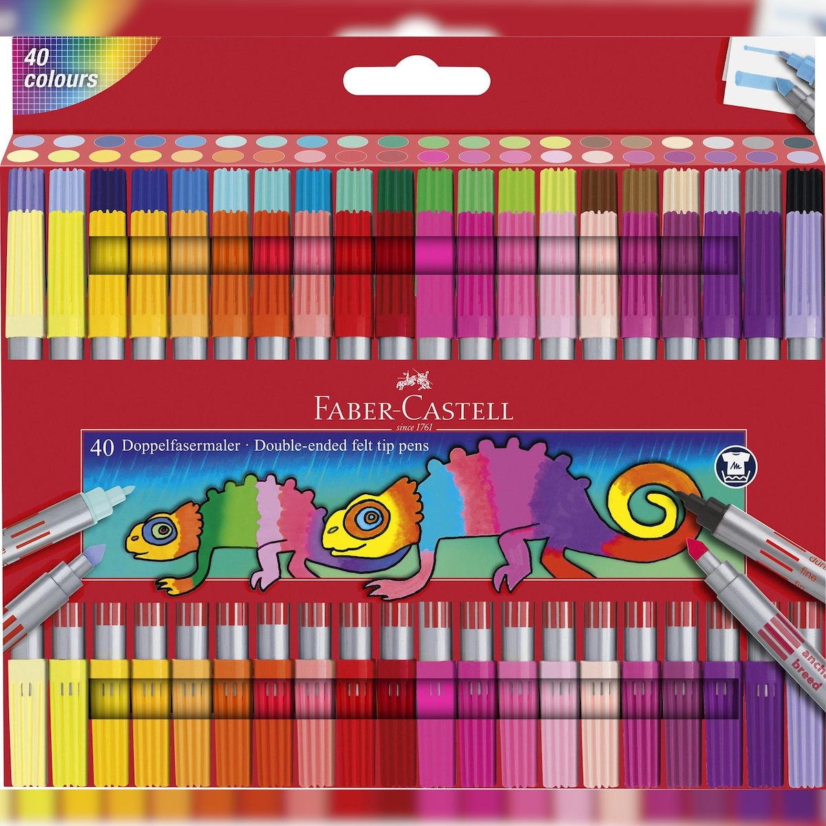 Faber Castell Doppelfasermaler 40er Etui Standard Image