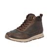 Sneakerboots RIEKER, Herren, Gr. 47, braun (dunkelbraun), Veloursleder, Glattleder, casual, Schuhe, Schnürboots, High Top Sneaker, Schnürschuh mit Innenreißverschluss