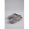 Clog ANISTON SHOES, Damen, Gr. 41, bunt (grau bunt), Filz, meliert, klassisch, Schuhe, Homeslipper, Hausschuh in Bequemweite G (= weit)