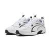 Sneaker PUMA "Milenio Tech Sneakers Erwachsene", Gr. 40, schwarz-weiß (weiß schwarz silber metallic), Obermaterial: Textil, Synthetik; Futter: Textil; Innensohle: Textil; Laufsohle: Gummi, Schuhe