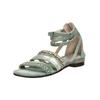 Schaftsandalette LAZAMANI "Lazamani Sandalen Leder", Damen, Gr. 40, grün (sage), Leder, casual, Schuhe