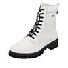 Schnürstiefelette REMONTE, Damen, Gr. 44, weiß, Leder, unifarben, modisch, Schuhe, Outdoorboots, Schnürboots mit wasserabweisender TEX-Membran, Topseller