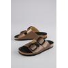Pantolette ANISTON SHOES, Damen, Gr. 38, braun (bronze), Lederimitat, glänzend, modisch, Schuhe, Hausschuh, Sommerschuh, Schlappen - NEUE KOLLEKTION