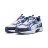 Sneaker PUMA "Milenio Tech Sneakers Erwachsene", Gr. 44, weiß mountain blau silber metallic, Obermaterial: Textil, Synthetik; Futter: Textil; Innensohle: Textil; Laufsohle: Gummi, Schuhe