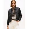 Steppjacke TOMMY HILFIGER "LW PADDED REG QUILTED JACKET", Damen, Gr. S (36), schwarz, Steppware, Obermaterial: 100% Nylon, unifarben, casual, Rundhals, Langarm, Jacken