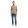 Slim-fit-Jeans TOM TAILOR "Josh", Herren, Gr. 33, Länge 34, stone blau denim tint, Denim/Jeans, Obermaterial: 98% Baumwolle, 2% Elasthan, unifarben, casual, slim fit knöchellang, Jeans, im Five-Pocket Style