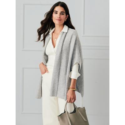 J.McLaughlin Women's Rosalie Wool & Cashmere Wrap Heather Gray | Cashmere/Wool