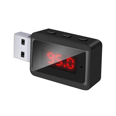 Auto Bluetooth 5.3 FM-Transmitter usb Wireless Audio Adapter Freisprechen mit mic hifi Stereo für Image