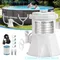 Pompe de filtre de piscine 330 GPH pompe à eau électrique de piscine pour enfants avec 2 cartouches de filtre de piscine pompes de piscine pompe de filtre de petite piscine au sol