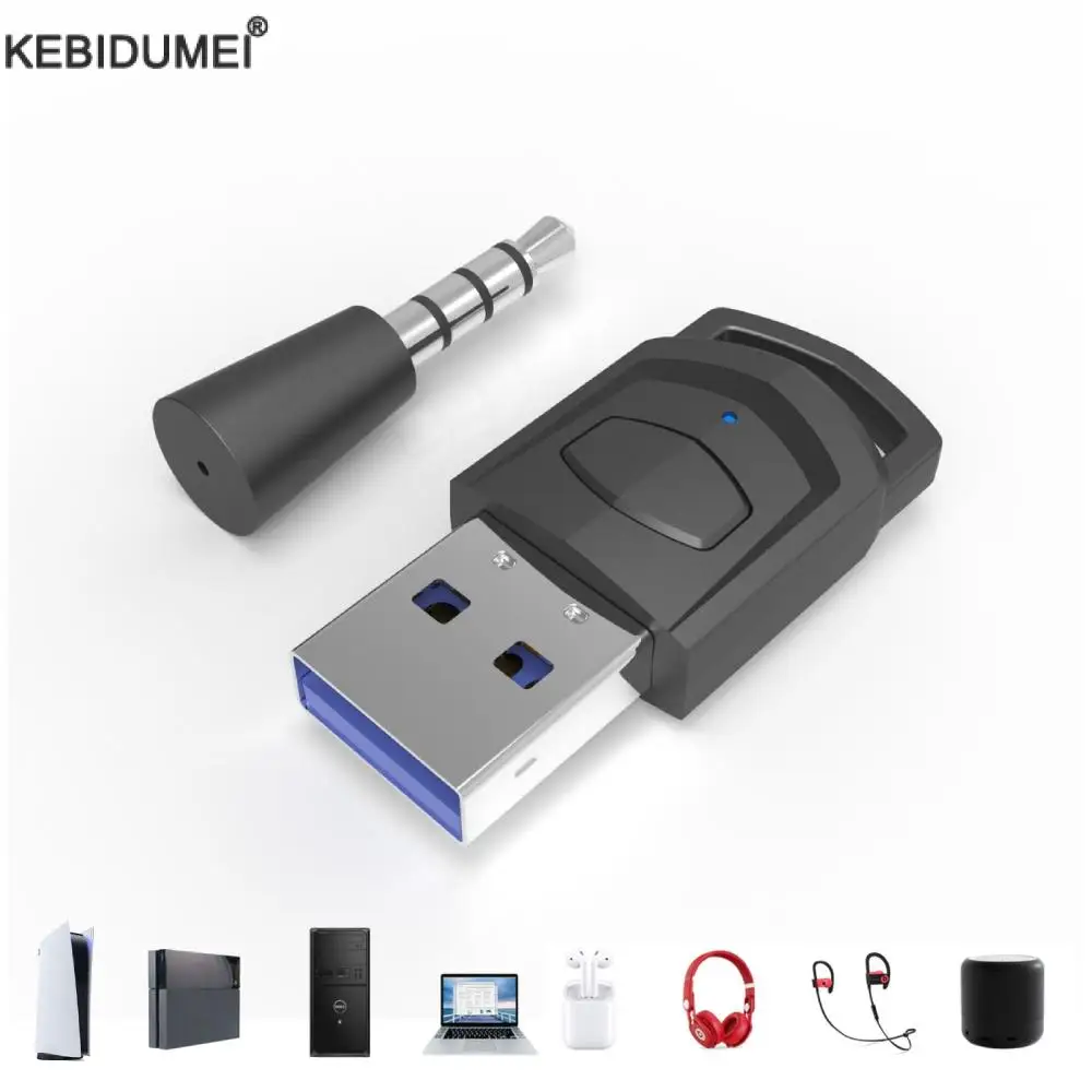 Adaptateur de casque Audio de jeu sans fil, pour Console de jeu PS5, PS4, casque PC, transmetteur Audio Bluetooth 5.0
