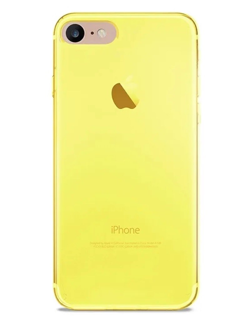 Puro 0.3 Nude Cover Fluo Yellow für Apple iPhone 7/8/SE 2020 Image