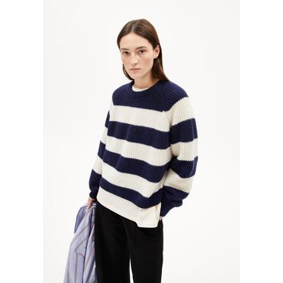 KAAGI STRIPES - Frauen Loose Fit Strickpullover - blau (Größe: M) Image