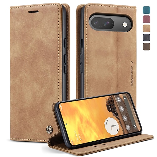 Handy Hülle Handyhüllen Für Google Pixel 9 Pro Pixel 9 Pro XL Pixel 8 Pixel 9 Pixel 7 Pixel 6 Brieftaschenhülle Flip-Cover Ständer Stoßfest TPU PU-Leder Image