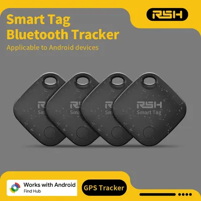 RSH Official Brand 1/ 4PCS GPS Tracker Android Positioning Device Cool Fashion Vehicle locator Pet Tracker via Google's Find Hub