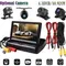 Queender faltbarer auto monitor 4,3 zoll tft lcd hd park monitor nachtsicht mit rückfahr kamera für auto mpv rv suv parken