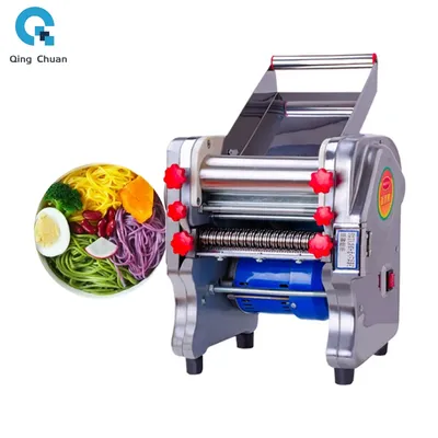 Upgrade-Full Stainless Steel Electric Noodle Machine For Commerical Home Manual Dough Laminator Bar