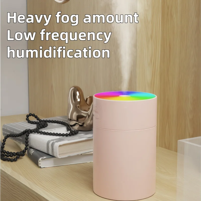 200ML Auto Luftbefeuchter Tragbare Mini Spray Nebel Luftbefeuchter mit LED-Licht USB Powered Ätherisches Öl Diffusor Für Schlafzimmer hause Image